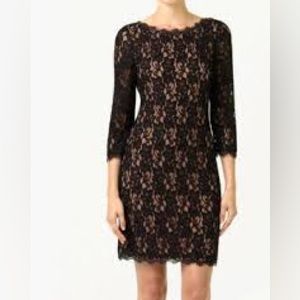 babaton rafael dress black peach sunset size 6 new with tags